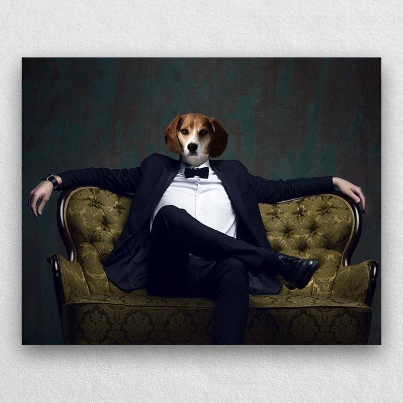 Tuxedo Cat Portrait Dog Into Portrait Personalized Pet Art ktclubs.com