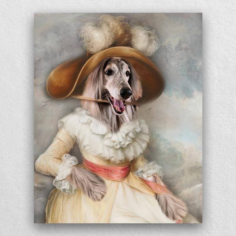Vintage Pet Portraits Dog Canvas Portraits For Female Pets ktclubs.com