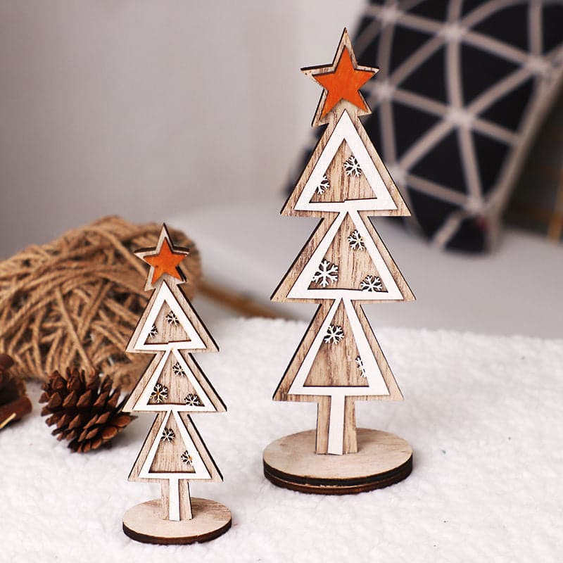 Wooden Christmas Tree-Ornaments ktclubs.com