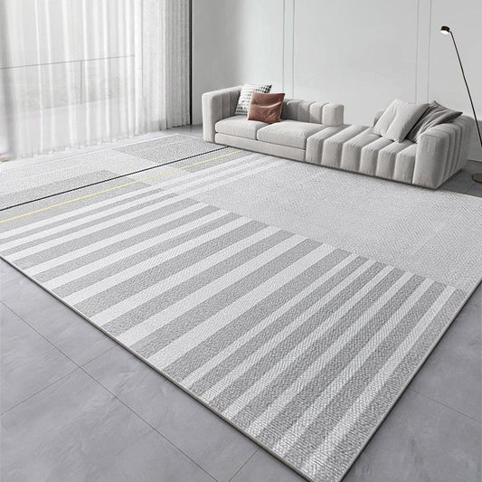 Abstract Modern Rugs for Living Room, Contemporary Modern Rugs Next to Bed, Simple Grey Geometric Carpets for Sale, Modern Rugs under Dining Room Table