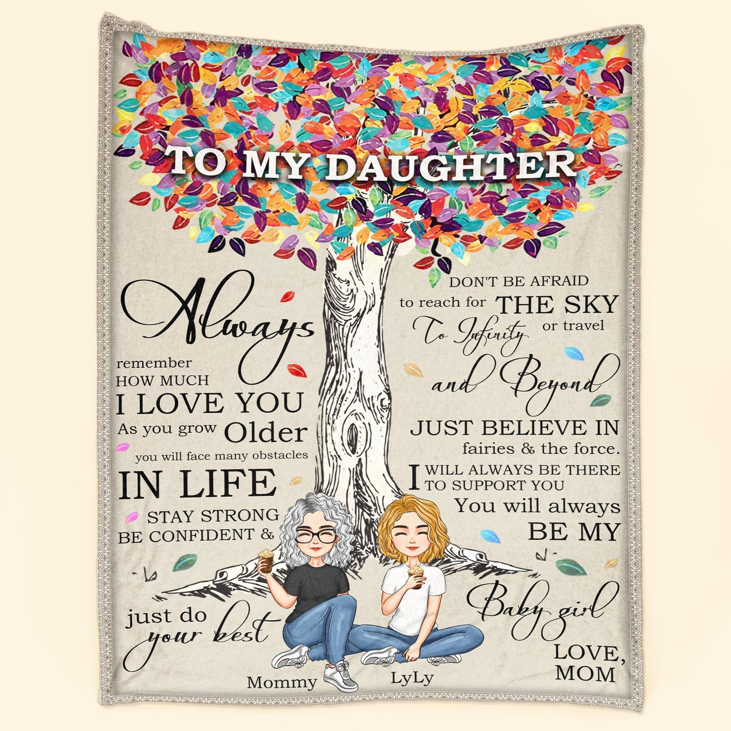 You Will Always Be My Baby Girl - Personalized Blanket - Birthday, Loving Gift For Daughters And Sons From Mom