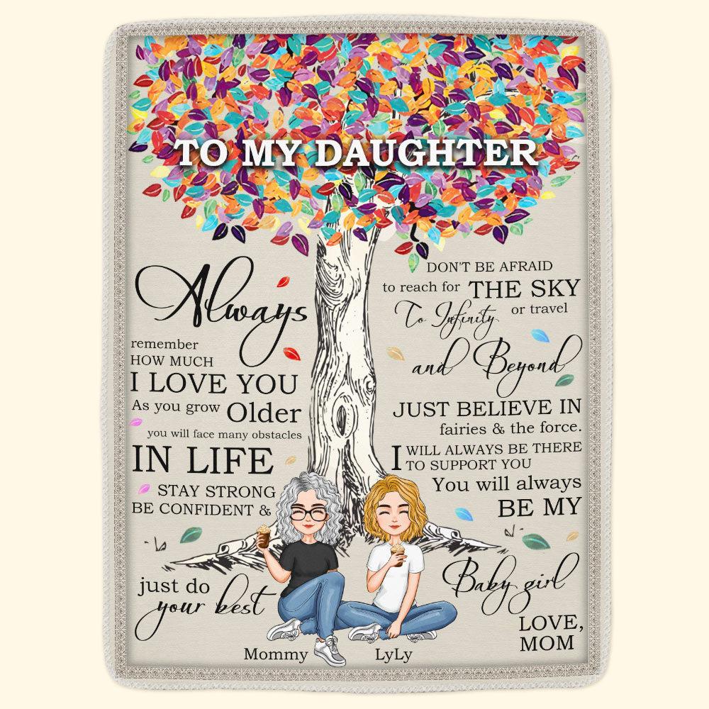 You Will Always Be My Baby Girl - Personalized Blanket - Birthday, Loving Gift For Daughters And Sons From Mom