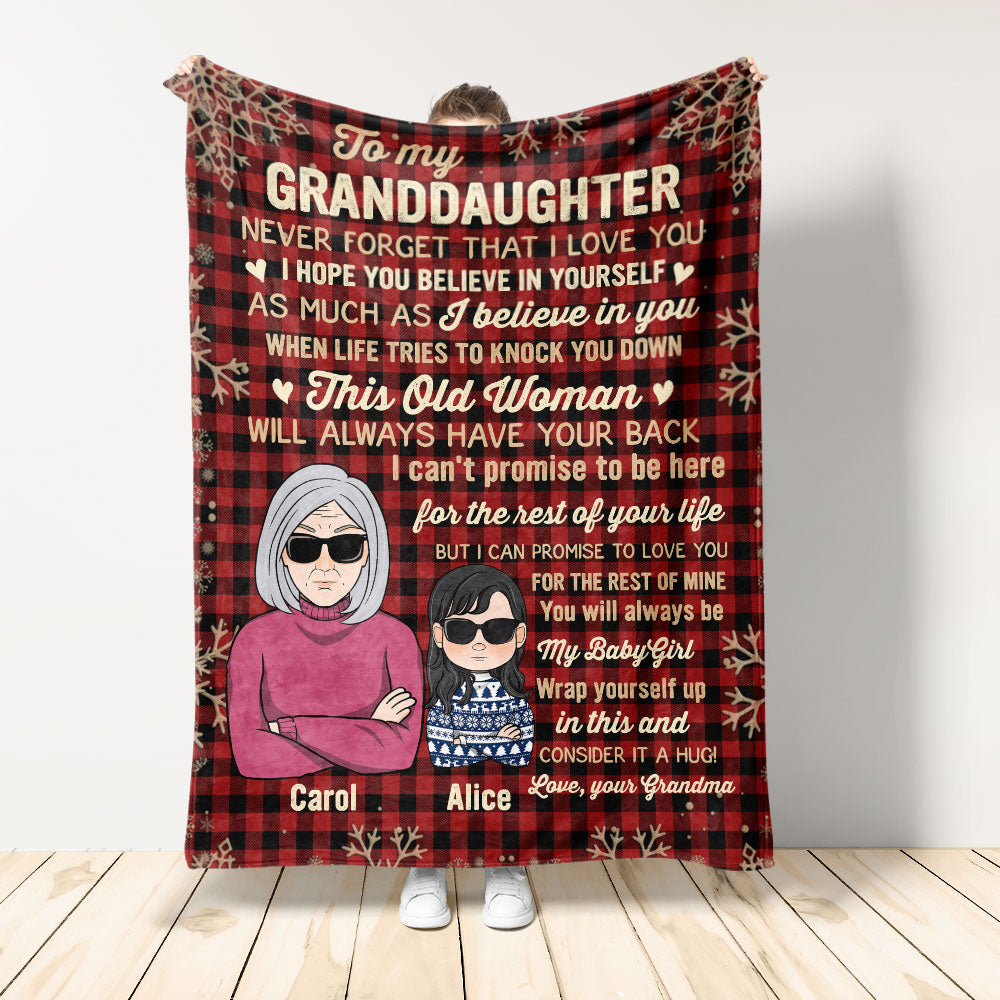 You Will Always Be My Baby Girl - Personalized Blanket - Christmas Gift For Granddaughters, Grandsons