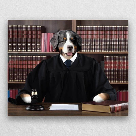 Your Pet In A Knowledgeable Judge Robe Painting ktclubs.com