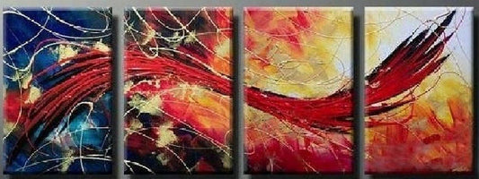 Red Abstract Painting, Abstract Art, Extra Large Painting, Living Room Wall Art, Modern Art, Extra Large Wall Art, Contemporary Art, Modern Art Painting
