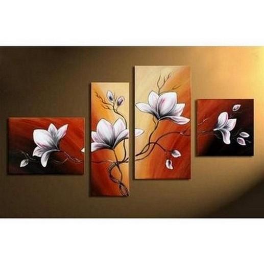 Living Room Wall Decor, Contemporary Art, Art on Canvas, Flower Painting, Extra Large Painting, Canvas Wall Art, Abstract Painting