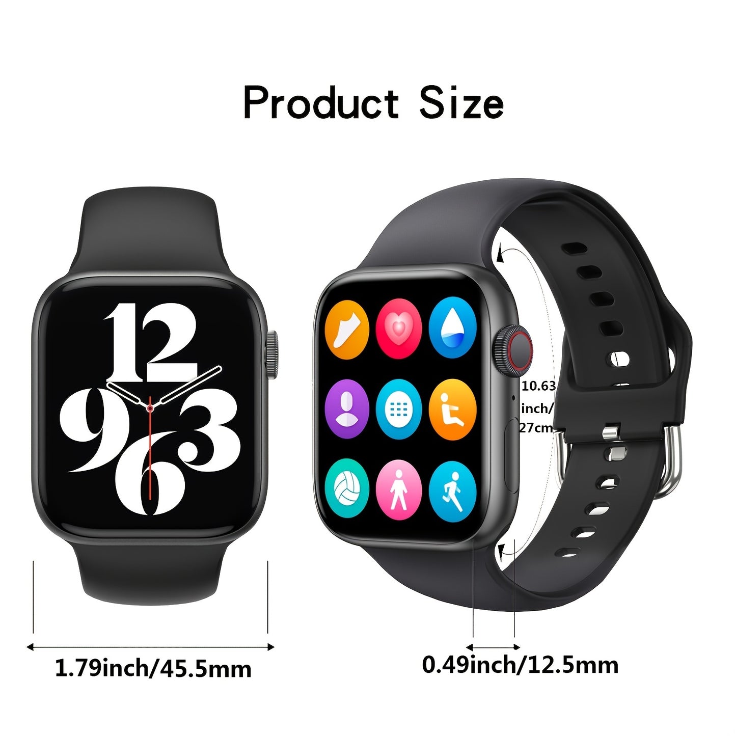Smart Watch, Activity Touch Screen, Fitness Tracker With Heart Rate Monitor For Women And Men