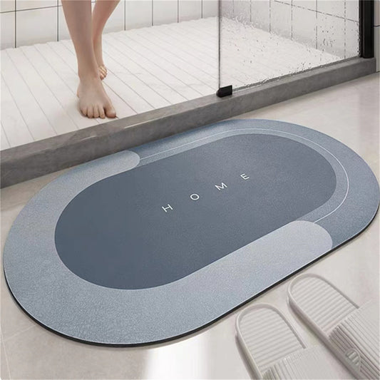 Diatom Mud, Oval Classic Foot Pad, Second Absorbent, Non-slip, Easy-to-rinse Floor Mat