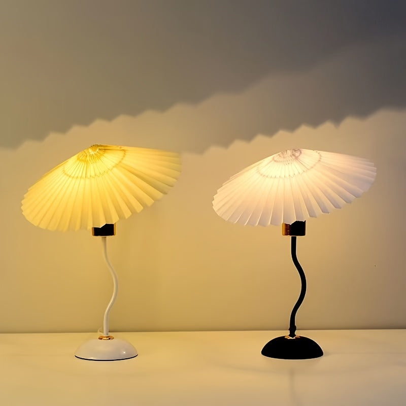 Table Lamp - ED Night Pleated Lamp Pleated Spiral Lamp Umbrella