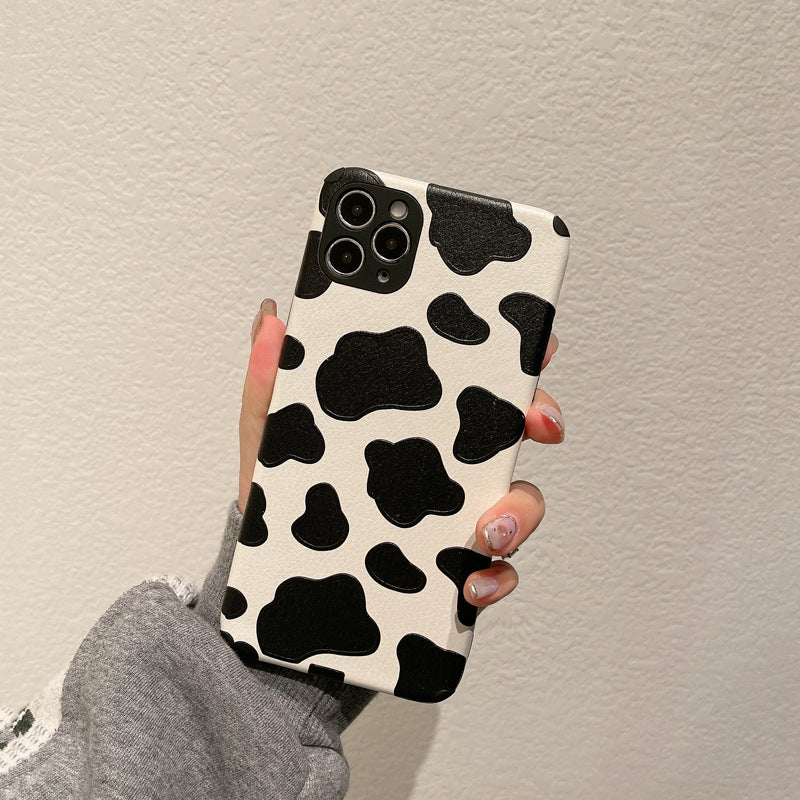 Artificial Leather  Cow Print Phone Case