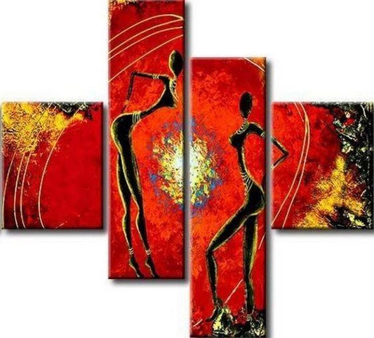 Large Wall Art for Bedroom, Simple Modern Art, Abstract Figure Painting, Acrylic Art Painting on Canvas, Modern Canvas Painting