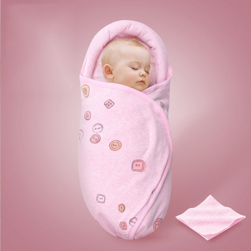 Baby Swaddle Blanket Wrap, Newborn Baby Cartoon Sleeping Bag For 0-12 Month