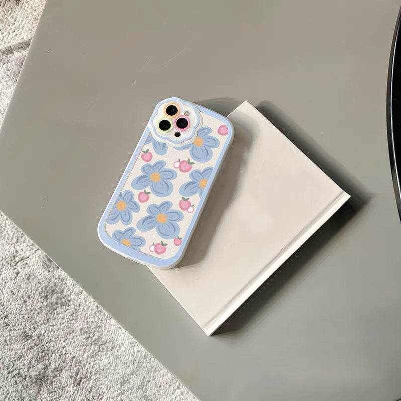 Oil Painting Flowers Silicone Shockproof Phone Case