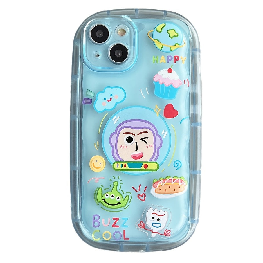 Soap Shaped Phone Case Cute Bath Blue Pattern Shock-absorbing And Drop-Resistant Protective Case