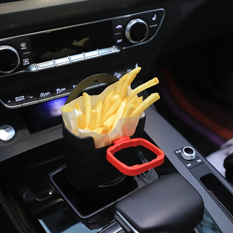 Car French Fries Cup Holder, Ketchup Tray Box Car Key Wallet Mobile Phone Holder, Multifunctional Storage Box Car Accessaries