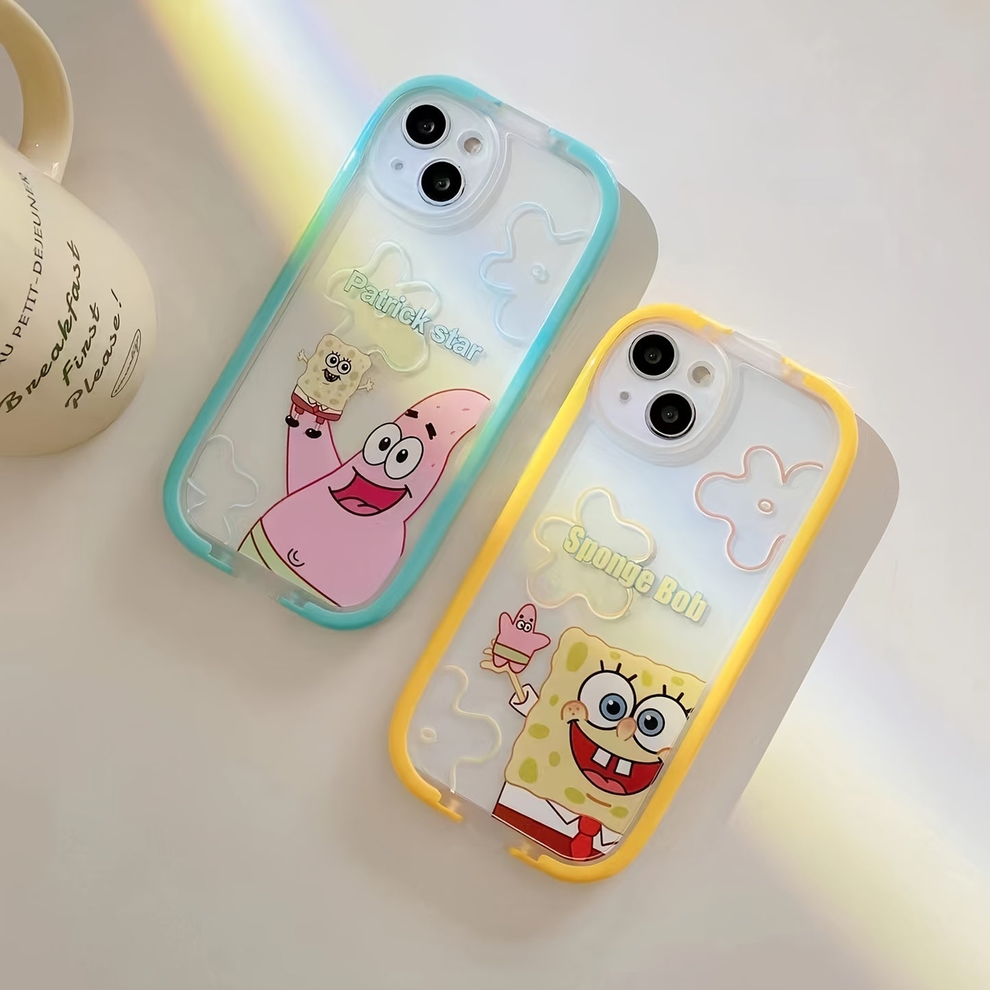 Cute Spongebob Patrick Printed Phone Case