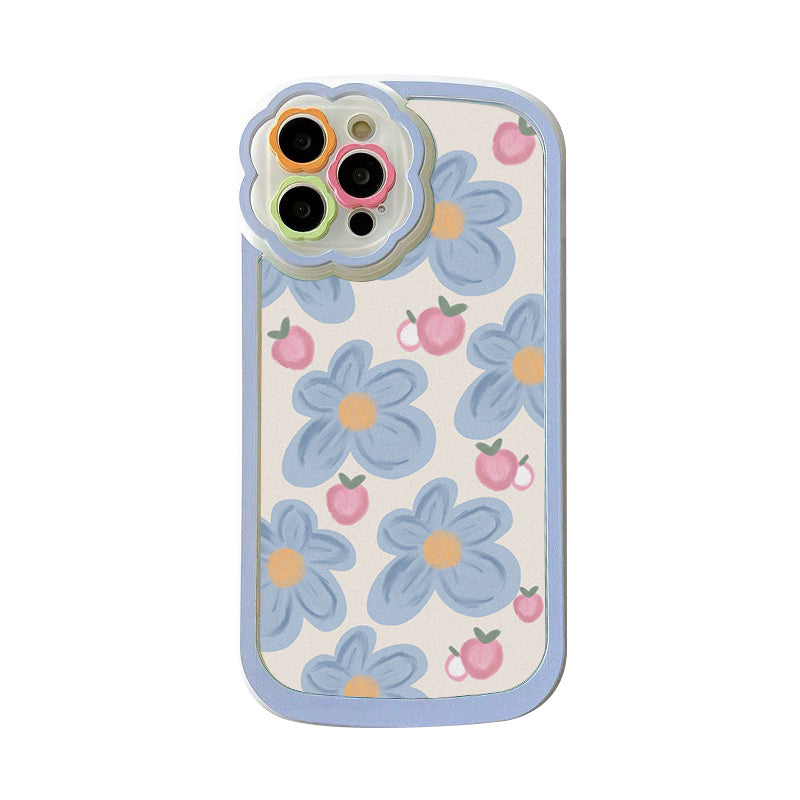 Oil Painting Flowers Silicone Shockproof Phone Case