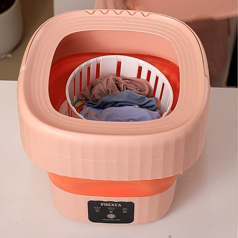 Mini washing machine - 6 litre folding portable disinfection and drying suitable for lingerie socks baby clothes