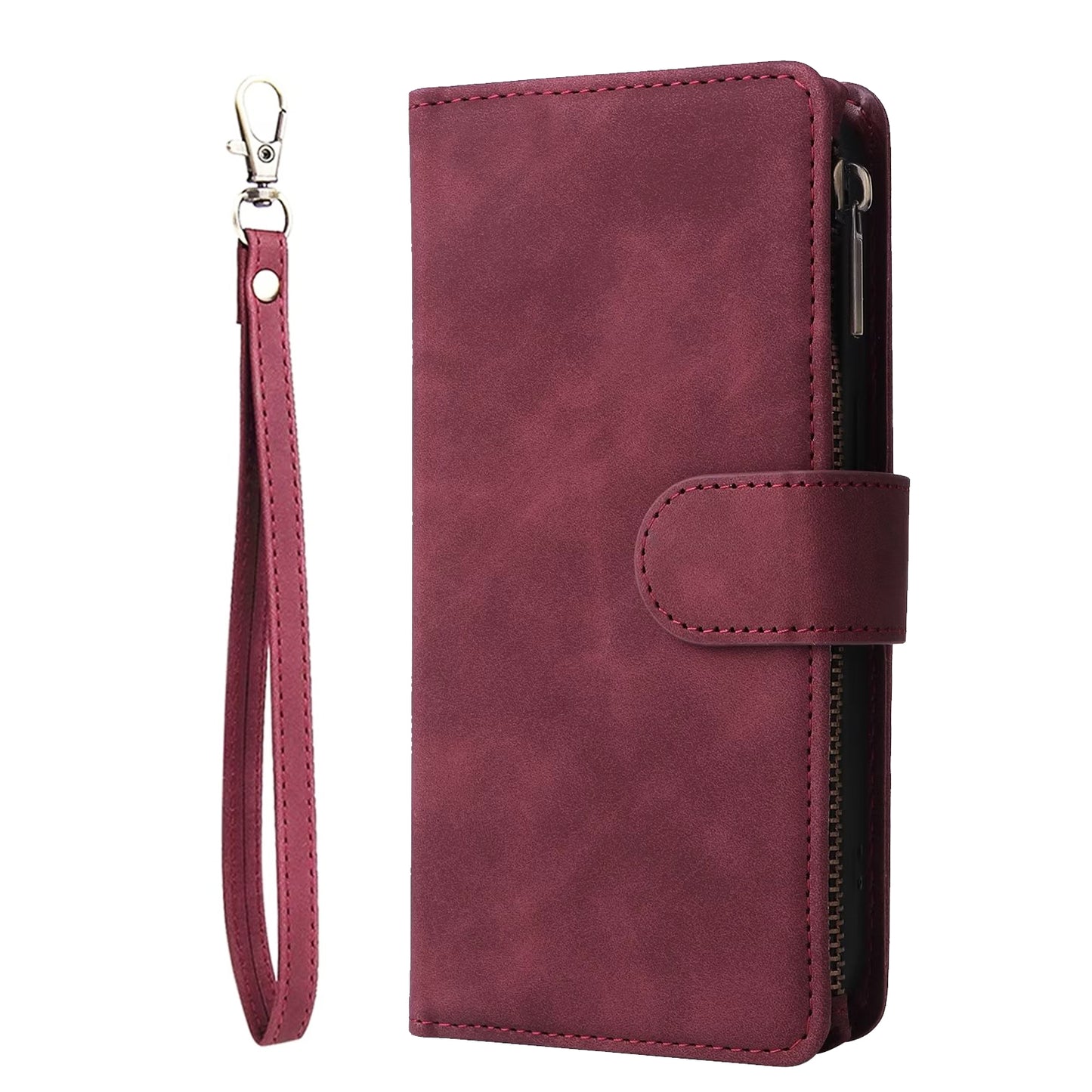 Wallet Zipper Leather Phone Case