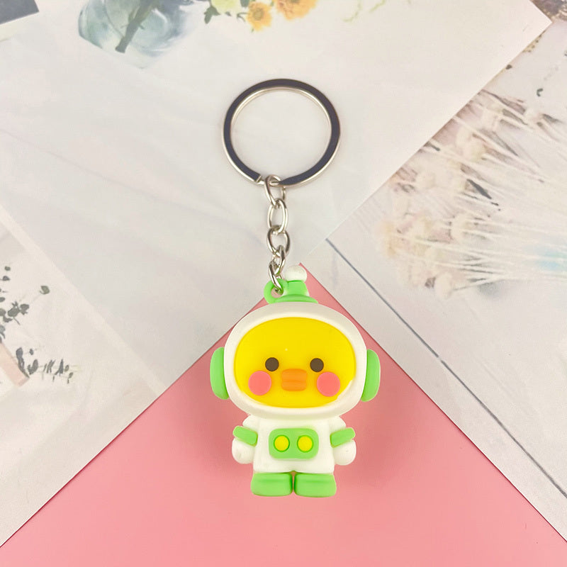 Cute Cartoon Animal Car Key Chain Pendant PVC Soft Rubber Keychain