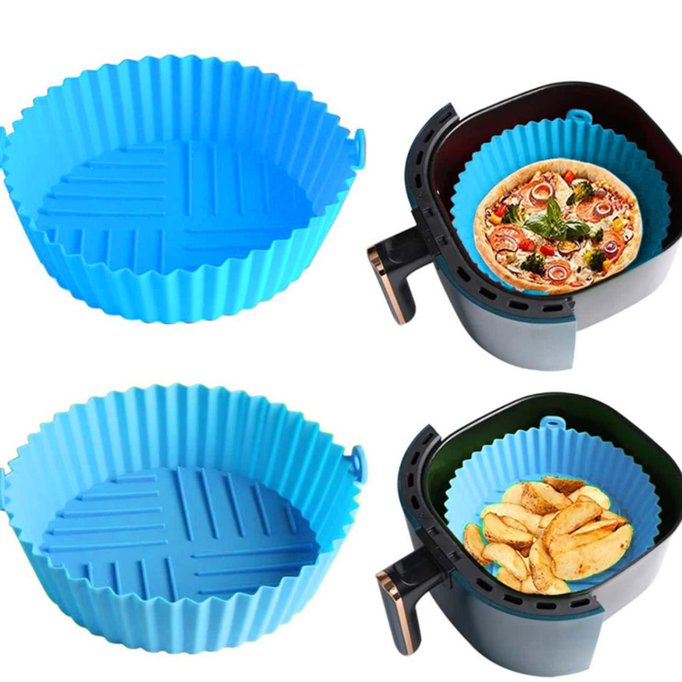 1/2/3pcs Silicone Air Fryer Tray