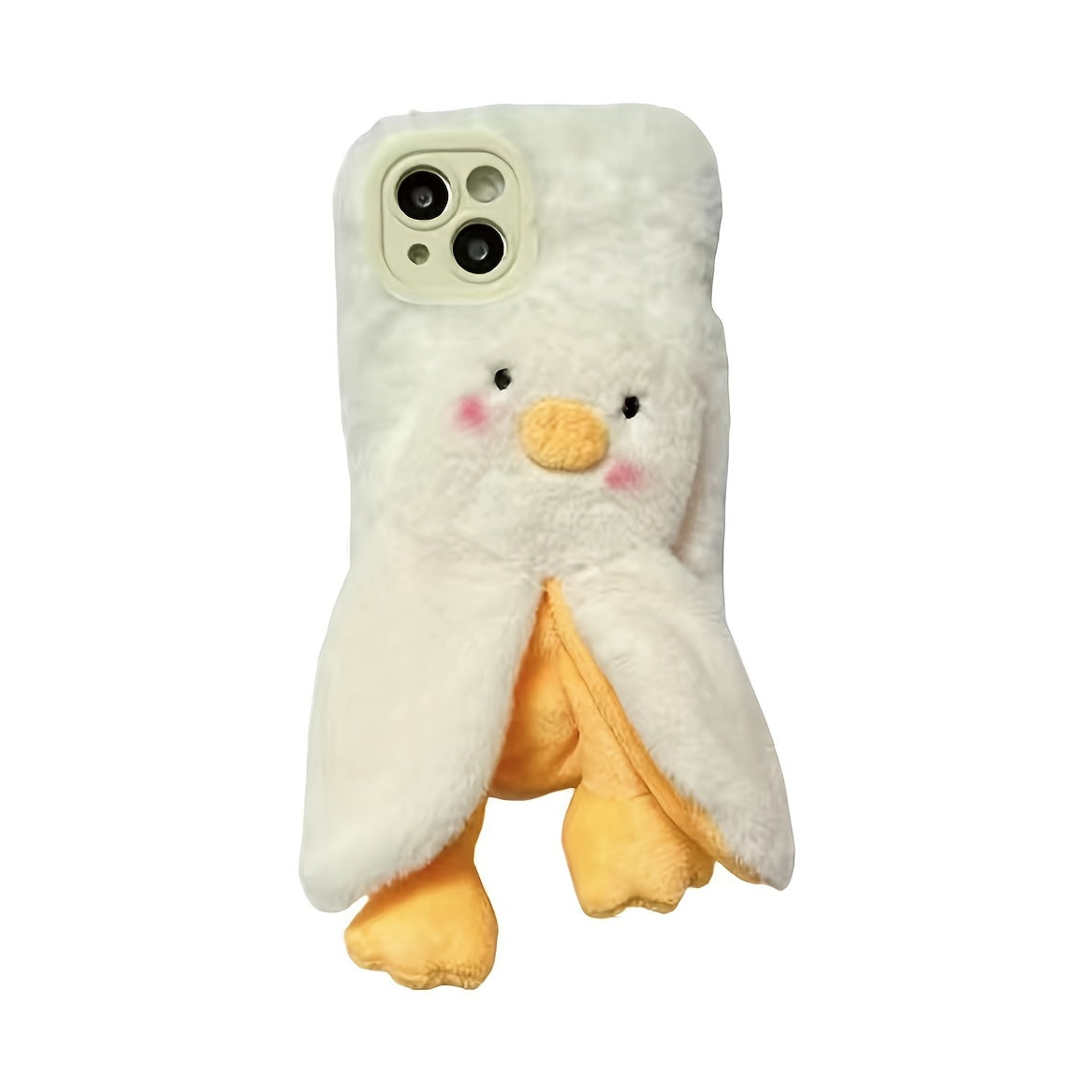 Autumn And Winter  Plush Three-dimensional Cute Duck Mobile Phone Case