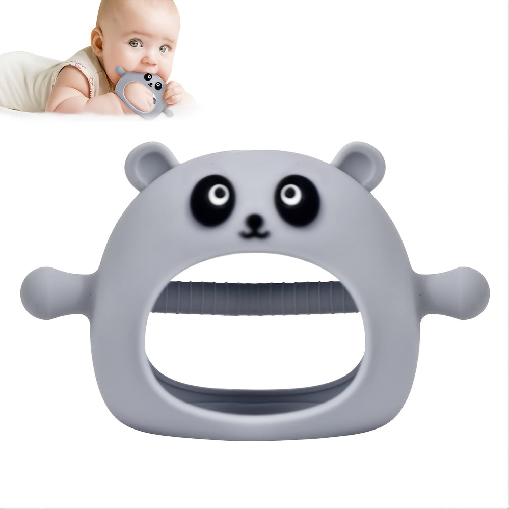 Panda Baby Teething Toys For Babies 3 Months+ Silicone Baby Never Drop Teething Toys Anti Dropping Wearable Teething Mittens Baby Teether Baby Chew Toys For Babies